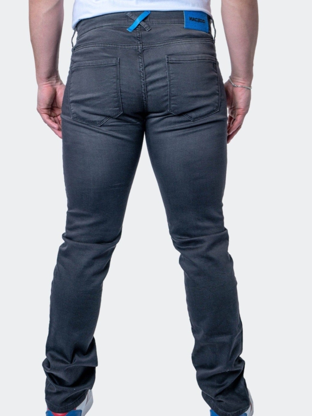 Men's Slim Straight Jeans in Blue.